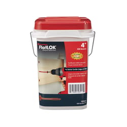 FastenMaster FlatLok No. 14 X 4 in. L Torx Ttap Epoxy Coarse Wood Screws 250 pk