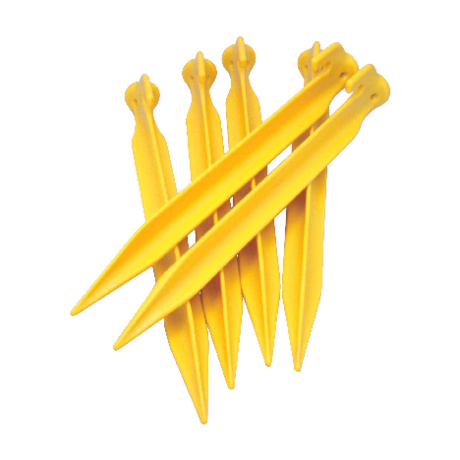 Coghlan's Yellow Tent Pegs 6.875 in. W x 9 in. L 6 pk Ace Hardware