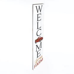 P. Graham Dunn Multicolored Wood 47 in. H Welcome to Our Farm Porch Sign