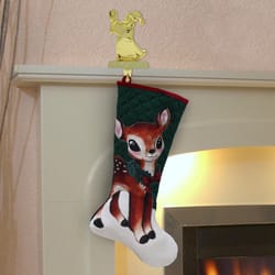 Dyno Quilted Vintage Christmas Stocking 20 in.