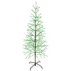 Holiday Bright Lights LED Green 66 in. Twig Tree Yard Decor