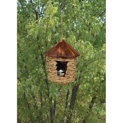 Songbird Essentials 10 in. H X 6 in. W X 6 in. L Natural Fiber Bird House