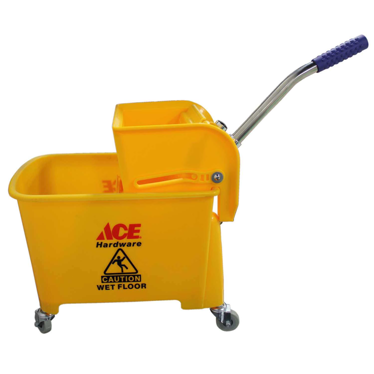 Ace 21 qt. Wringer Bucket Yellow Ace Hardware