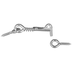 National Hardware Zinc-Plated Silver Steel 2 in. L Safety Hook and Eye 1 pk