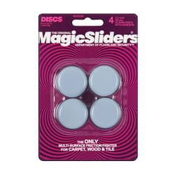 Magic Sliders Gray 1-1/2 in. Adhesive Plastic Sliding Discs 4 pk