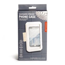 Kikkerland White Shower Case Waterproof Cell Phone Case For Universal