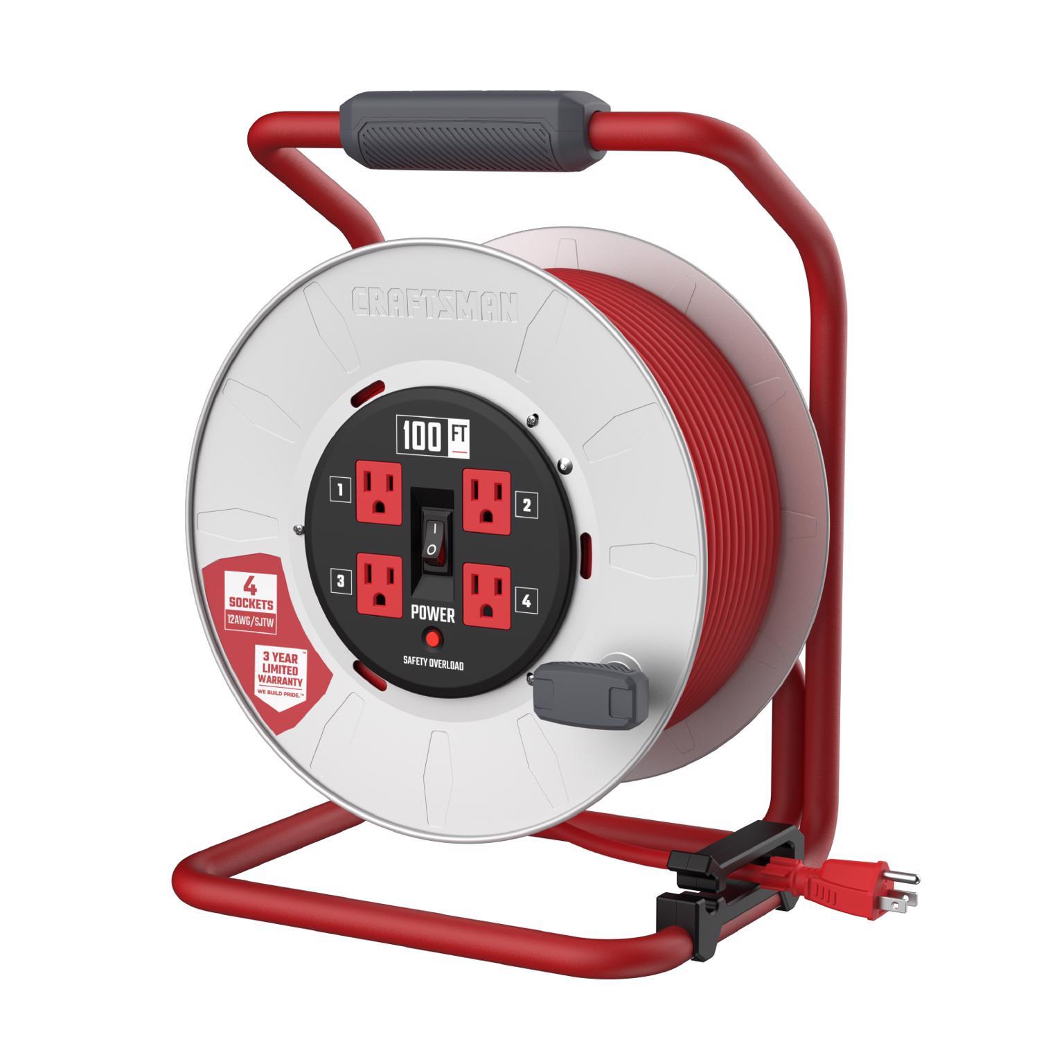 Craftsman 100 ft. L PVC Cord Reel Sansujyuku sansujyuku.com