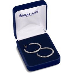 Montana Silversmiths Women's Subtle Style Hoop Silver Earrings