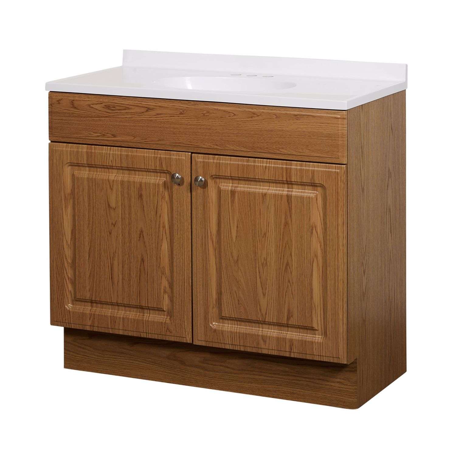 Zenith Products Single Oak Vanity Combo 36 in. W X 18 in. D X 35 in. H