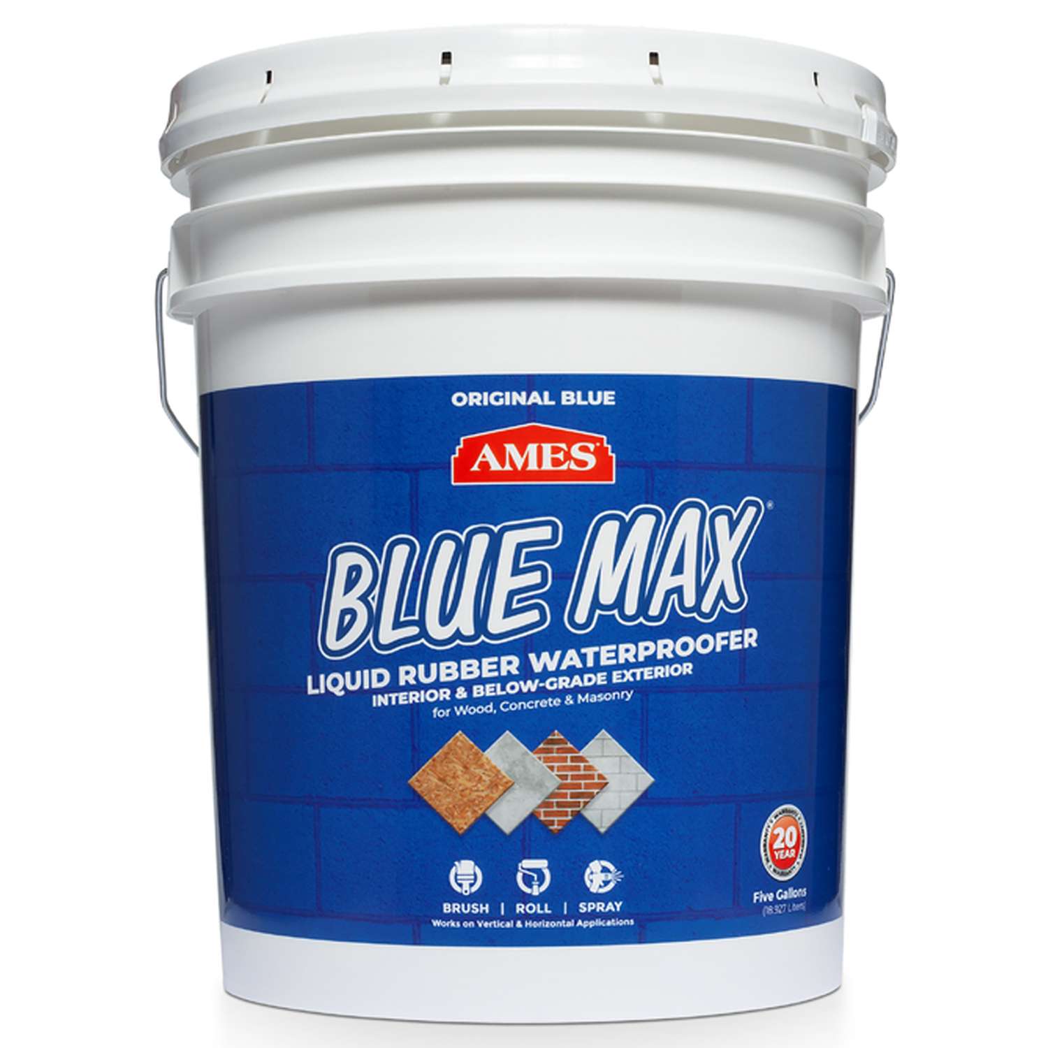 Ames Blue Max Liquid Rubber Translucent Blue WaterBased Waterproof