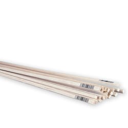 Midwest Products 1/8 in. T X 1/8 in. W X 2 ft. L Basswood Strip #2/BTR Premium Grade Midwest Products 1/8 in. T X 1/8 in. W X 2 ft. L Basswood Strip #2/BTR Premium Grade