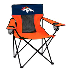 Logo Brands Orange Denver Broncos Folding Quad Chair