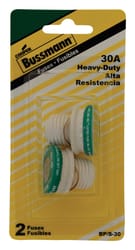 Bussmann 30 amps Type S Plug Fuse 2 pk