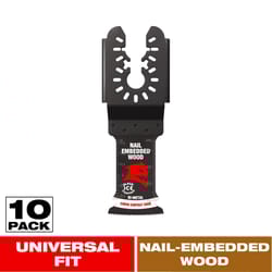 Diablo 1-1/4 in. W Bi-Metal Curved Contact Edge Oscillating Blade Nail-Embedded Wood 10 pk