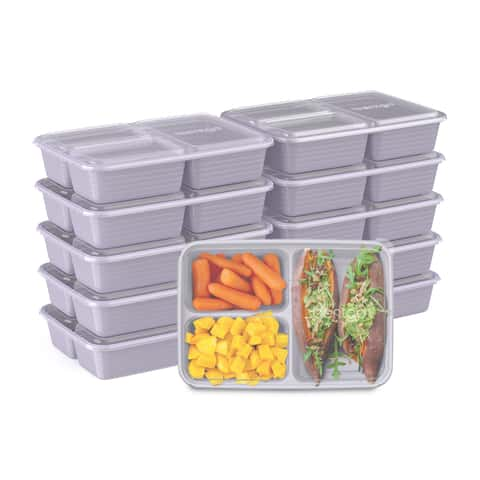 Bentgo 8pc Glass Leak-Proof Meal Prep Set Coastal