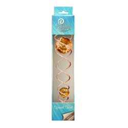 Spinfinity Designs Multi-color Stainless Steel 13.62 in. Copper/Amber Twister Outdoor Spinner
