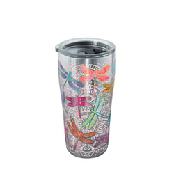 Tervis 20 oz Dragonfly Mandala Multicolored BPA Free Tumbler with Lid