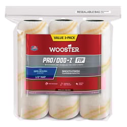 Wooster Pro/Doo-Z FTP Synthetic Blend 9 in. W X 1/2 in. Regular Paint Roller Cover 3 pk