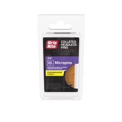 Grip-Rite 3/4 in. L X 23 Ga. Straight Strip Electro Galvanized Micro Pins 3000 pk
