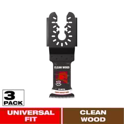 Diablo 1-1/4 in. X 1-1/4 in. W Bi-Metal Oscillating Blade Clean Wood 3 pk