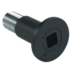 Blue Flame Black Flat Zinc Gas Valve Flange