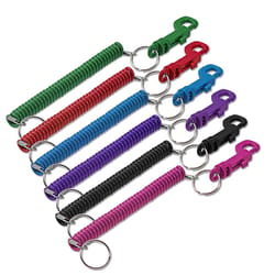 Lucky Line Vinyl Assorted Split Coil Keychain with Clip