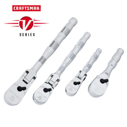 Craftsman V-Series 1/2, 1/4 and 3/8 in. drive Flex Head Ratchet Set