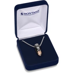 Montana Silversmiths Men's Deadeye Chris Kyle Bullet Silver Necklace Water Resistant