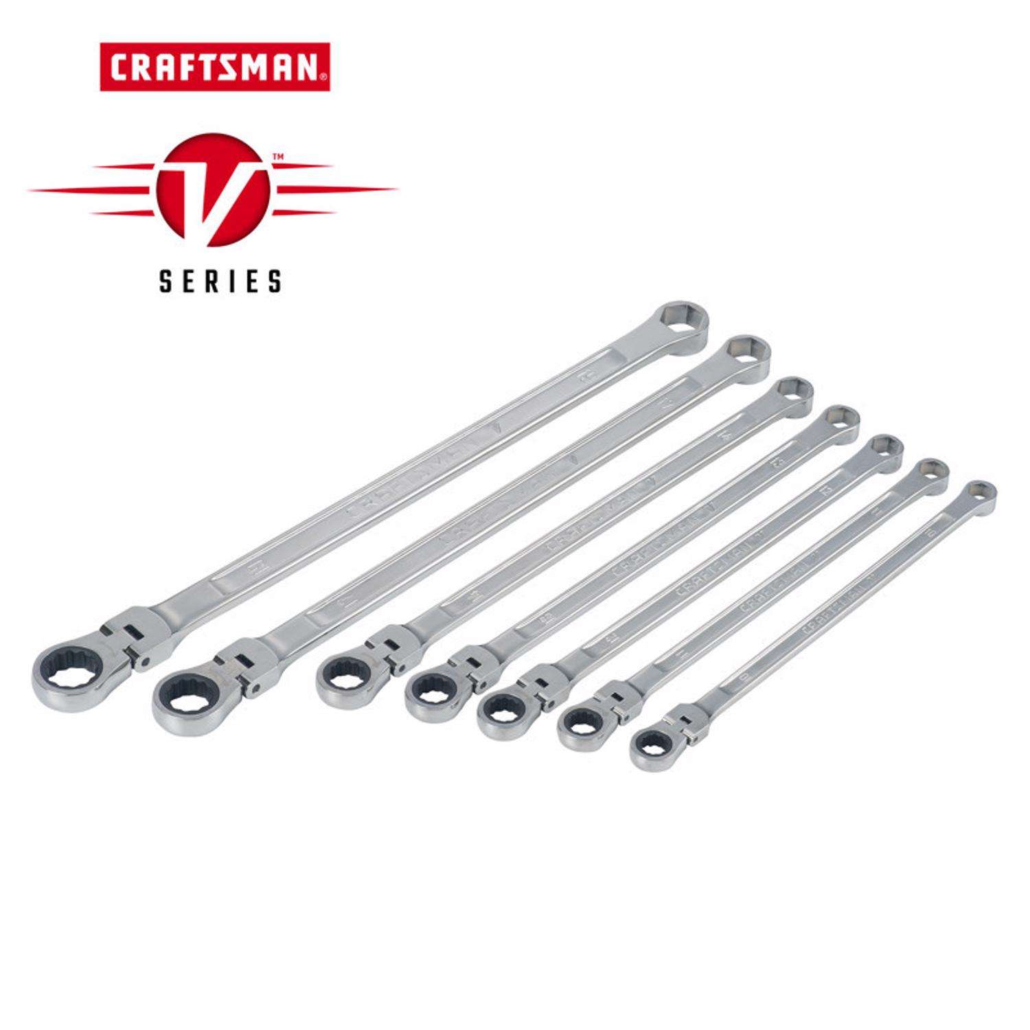 CRAFTSMAN 7-Piece Set 12-point Metric Standard Extra Long Combination  Wrench in the Combination Wrenches & Sets department at