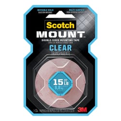 3M Scotch-Mount 60 in. L X 1 in. W Double-Sided Mounting Tape