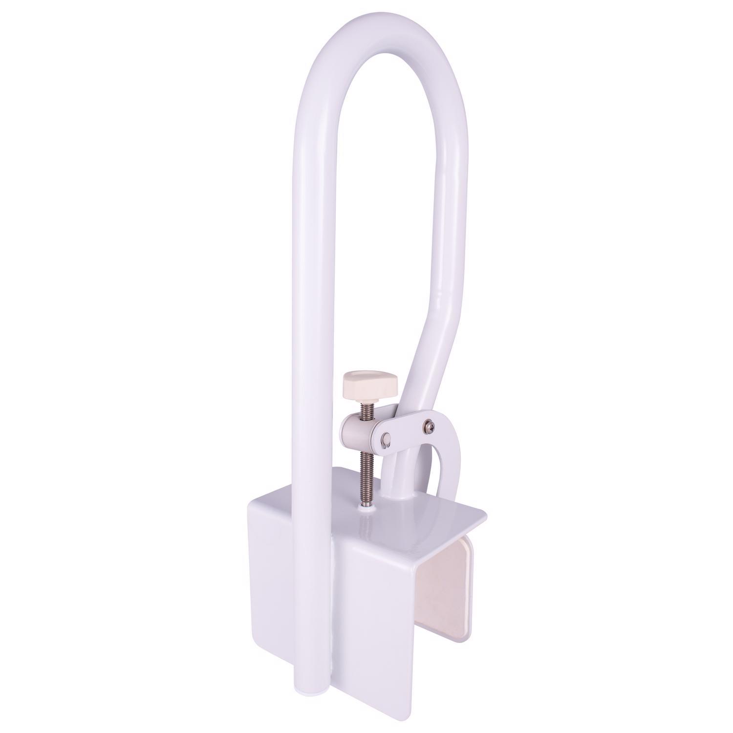 Carex Health Brands White Tub Safety Bar Steel 13.5 in. H X 7 in. L