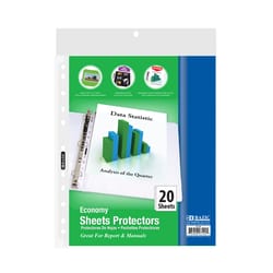 Bazic Products Clear Sheet Protector 20 pk