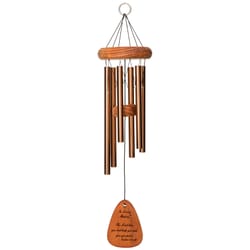 Wind River In Loving Memory Bronze Aluminum/Wood 18 in. Wind Chime