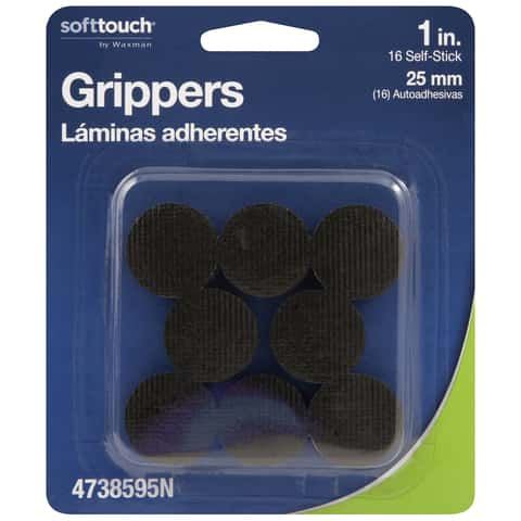 SoftTouch 16-Pack 1-in Black Round in the Felt Pads department at