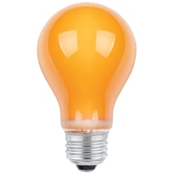 Westinghouse 25 W A19 A-Line Incandescent Bulb E26 (Medium) Orange 1 pk