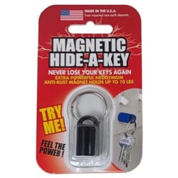 Hide-A-Key 5/8 in. D Magnet/Titanium Black Key Hider