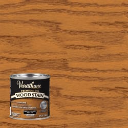 Varathane Semi-Transparent Traditional Pecan Oil-Based Urethane Modified Alkyd Wood Stain 1/2 pt