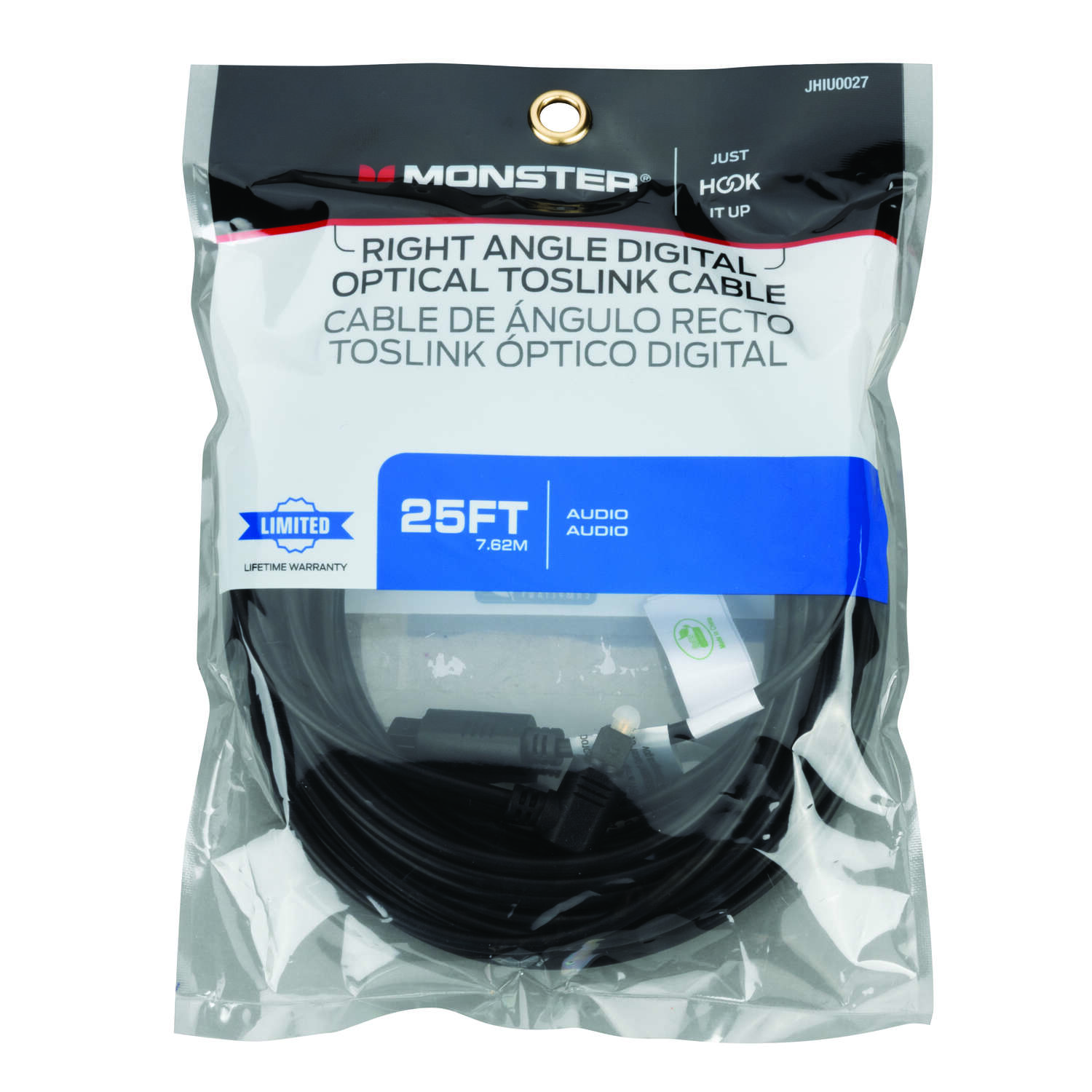 Monoprice 102668 25-Feet Optical Toslink with 5-Meters Outside Diameter Audio Cable 