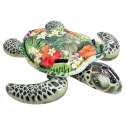 Intex Multicolored Vinyl Inflatable Sea Turtle Ride-On Pool Float
