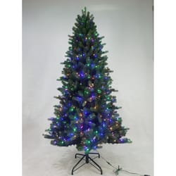 Holiday Bright Lights 7 ft. Full LED 650 ct Virginia Classic 1-2 Color Changing Christmas Tree