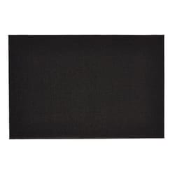 Chilewich 36 in. W X 60 in. L Black Solid Vinyl Floor Mat