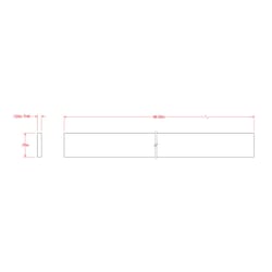 SteelWorks 0.125 in. X 0.75 in. W X 8 ft. L Weldable Aluminum Flat Bar 1 pk