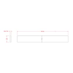SteelWorks 0.125 in. X 1.5 in. W X 8 ft. L Weldable Aluminum Flat Bar 1 pk SteelWorks 0.125 in. X 1.5 in. W X 8 ft. L Weldable Aluminum Flat Bar 1 pk