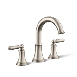 Kohler Facile Brushed Nickel Traditional Widespread Bathroom Sink Faucet 8 in.
