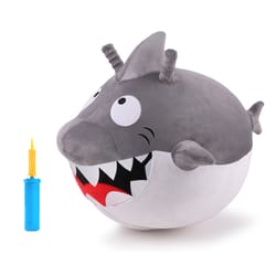 iPlay iLearn Bouncy Pals Hopping Shark Toy Gray/White