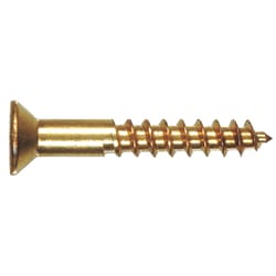 HILLMAN No. 12 Ga. X 1-1/4 in. L Phillips Coarse Wood Screws 100 pk