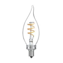 GE CAC E12 (Candelabra) Filament LED Bulb Warm Candle Light 25 Watt Equivalence 1 pk