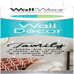 WallWear 1.5 in. H X 9.25 in. L Vinyl Wall Decor