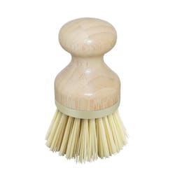 OGGI 2.5 in. W Medium Bristle 4 in. Bamboo Handle Dish Brush