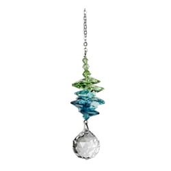 Woodstock Chimes Crystal Sunrise Cascade Green Wind Chime